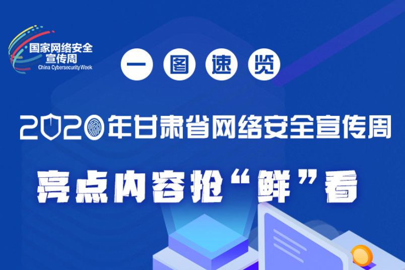 一圖速覽2020年甘肅省網(wǎng)絡安全宣傳周，亮點內(nèi)容搶“鮮”看！