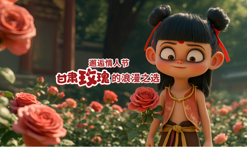 AI視頻 | 邂逅情人節(jié)，甘肅玫瑰的浪漫之選